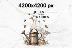 Queen Of The Garden PNG, Gardener Goose Png, Sublimation Product Image 2