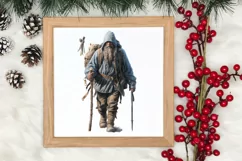 Winter Hiking Clipart Sublimation, Christmas PNG Product Image 3