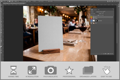 Restaurant Menu Card Table Product Image 2