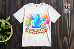 First Birthday Party Clipart PNG Product Image 3