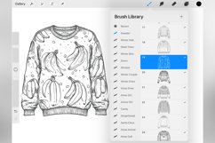 100 Procreate Sweater Stamp Brushes Product Image 3