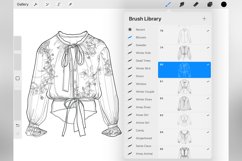 100 Procreate Blouses Stamp Brushes Product Image 3
