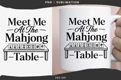 Mahjong quote png design for T-shirts Product Image 3
