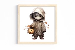 Watercolor Cute Ghosts Clipart Product Image 3