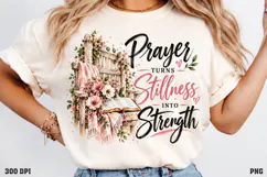 Held Together by Gentle Grace Shirt PNG, Colorful Christian Product Image 3