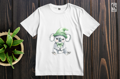 St. Patrick Koala Bear Illustration Clipart Sublimation PNG Product Image 3