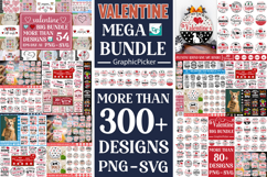 Mega Valentine Bundle, Valentine&#039;s Day SVG Big Bundle, Love Product Image 1