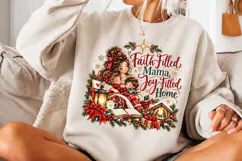 4 Christian Mom Christmas PNG Designs, 4 Faith Based Christm Product Image 3