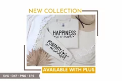Happiness is a Mood SVG Design - Sleeve T-shirt SVG Product Image 3