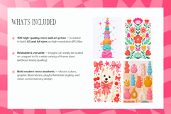 100 Retro Pink Girly Wall Art Prints Product Image 3