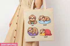 EAT SLEEP SLEEP PNG, Lazy Sublimation PNG Product Image 3