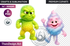 Fantasy Junk Food Characters RPG Clipart Sweets PNG Graphics Product Image 1