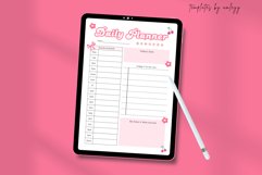 Coquette Cute Daily Planner Template - Aesthetic Pink Product Image 3