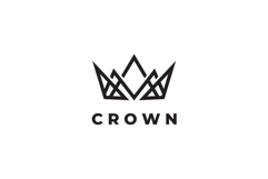 Abstract Crown Logo Design Vector Illustration Product Image 3