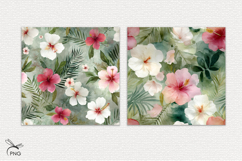 Hibiscus flowers digital paper Product Image 3