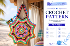 Heart Petal Crochet Tote Bag Pattern PDF Product Image 3