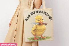 Peace Was Never an Option PNG, Funny Animals Sublimation PNG Product Image 3