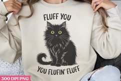 Fluff You, You Fluffin Fluff PNG, Funny Cat Sublimation PN Product Image 3