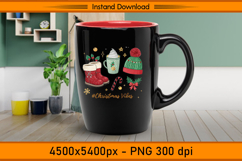 Christmas Vibes Winter Boots and Cocoa PNG Product Image 3