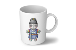Korean Ikseongwan Hat Boy Voodoo Doll Stitched PNG Halloween Product Image 6