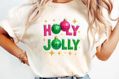 Holly Jolly Christmas Sublimation, Christmas Png Product Image 3