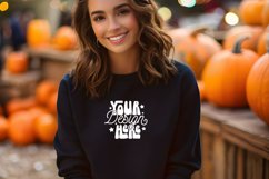 Gildan 18000 Black Mockup, Halloween Gildan 18000 Mockup Product Image 1