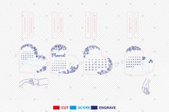 Personalized Married Calendar Heart Sign Svg Product Image 2