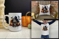 Creepy Skull in the Garden Sublimation PNG/jpeg Product Image 3