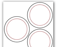 3.5 Inch Button Template Print &amp; Cut Ready 4 inch size Product Image 2