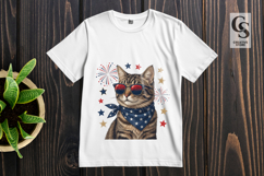 Patriotic Cat Clipart PNG Product Image 3