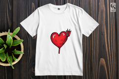 Heart With Arrow Clipart Sublimation PNG Product Image 2