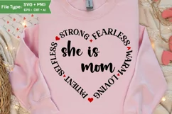 Mothers day SVG | Mom Word Art | Words of kindness for mom Product Image 3