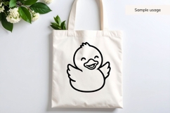 Happy Baby Duck Illustration SVG Product Image 3