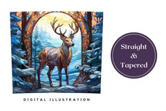 Christmas Deer Sublimation Design, Christmas Tumbler Wrap Product Image 3