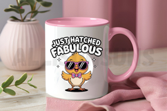 Cute Hatchling Chick With Sunglasses And Bowtie Sublimation Product Image 2