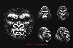 10 Bundle Dark Art Gorilla Kong Animal Beast King Monkey Product Image 5