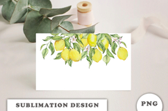 Watercolor Lemons Border png Product Image 3