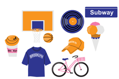 New York clipart Brooklyn Set SPrintable Design PNG, SVG Product Image 3