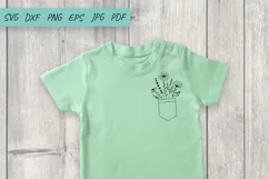 Flower svg, Daisy svg, wildflowers svg, Flowers Pocket Product Image 3