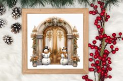 Gold Christmas Watercolor Clipart Sublimation, Christmas PNG Product Image 3