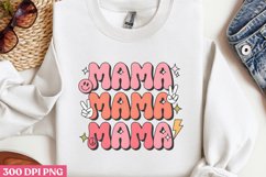 Mama PNG, Retro Mama Sublimation PNG Product Image 3
