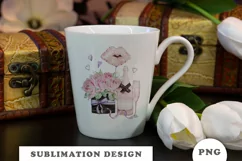Watercolor flowers and champagne Sublimation Product Image 3