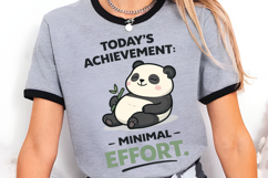 Today’s Achievement: Minimal Effort Cute Lazy Panda Design Product Image 4