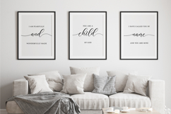 Bible Verse Wall Art Set of 3 Prints Product Image 3