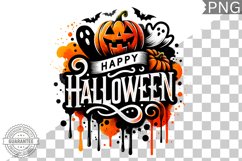Happy Halloween Sublimation - Halloween Clipart PNG Design Product Image 1