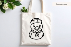Sailor Baby Duck Illustration SVG Product Image 3