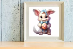Adorable Animal Bunny Clipart, Watercolor Clipart Product Image 3