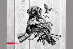 duck hunting png hunting dogs file for sublimation printing Product Image 1