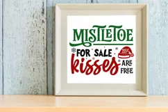 Mistletoe for sale 25c kisses are free SVG Product Image 2
