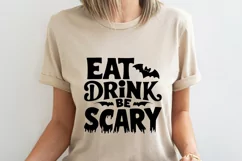 Halloween SVG, Halloween Png, Eat drink be scary Product Image 1